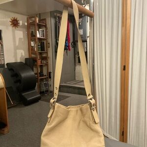 Coach Cream Shoulder Bag with Slouchy Design